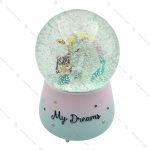 گوی موزیکال فول مدل اسب تک شاخ Unicorn آبی