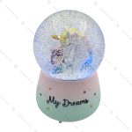 گوی موزیکال فول مدل اسب تک شاخ Unicorn آبی