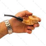 پیپ آنجلو کد 300140 Angelo Olivenholz 2 Pipe Smoking