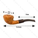 پیپ آنجلو کد 300140 Angelo Olivenholz 2 Pipe Smoking