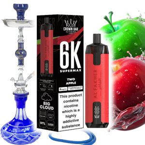پاد 6000 کام الفاخر دوسیب Al Fakher Two Apple 6000 Disposable pod