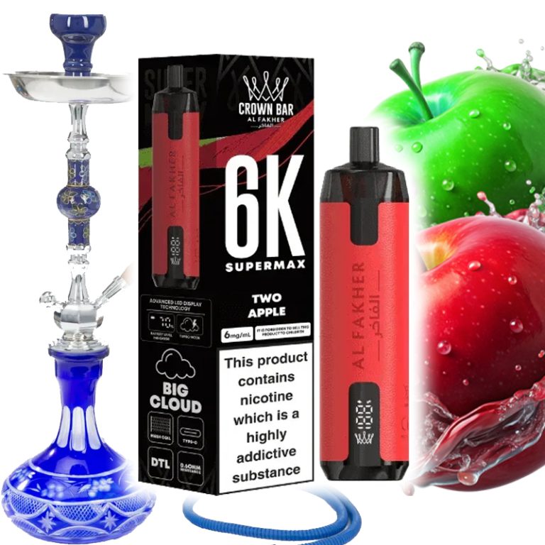 پاد 6000 کام الفاخر دوسیب Al Fakher Two Apple 6000 Disposable pod