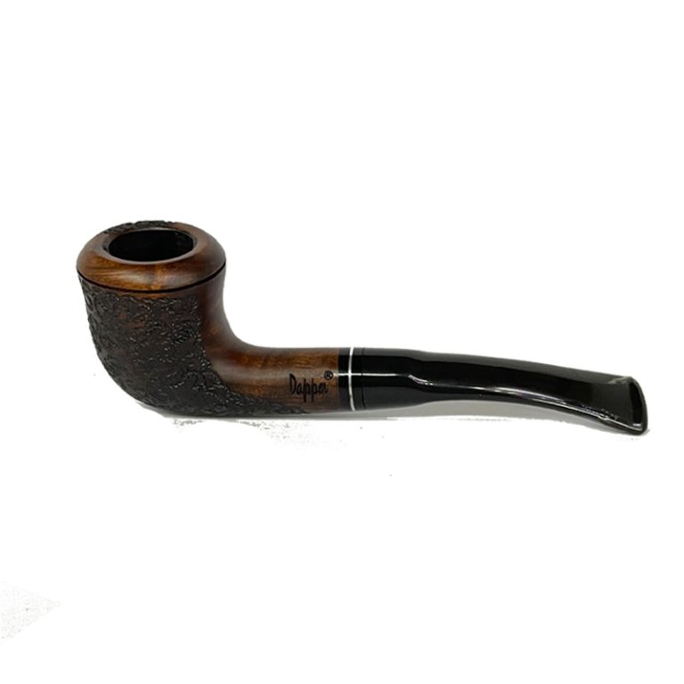 پیپ داپر قهوه ای طرح دار کد 1874 Dapper Patterned brown Pipe
