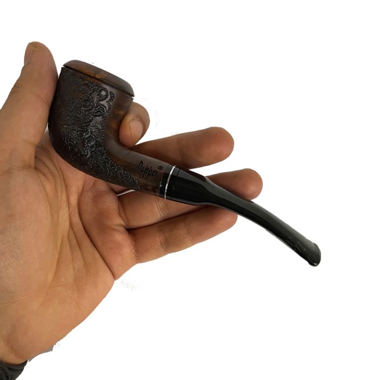پیپ داپر قهوه ای طرح دار کد 1874 Dapper Patterned brown Pipe