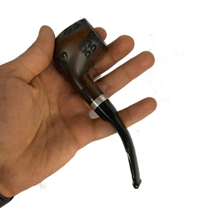 پیپسان قهوه ای تیره طرح دار کد 1012 Pipsan Patterned juniper Pipe