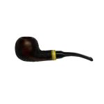 پیپ داپر قهوه ای تیره کد 1878 Dapper dark brown engraving Pipe