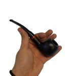 پیپ داپر مشکی حکاکی کد 1879 Dapper Engraved black Pipe
