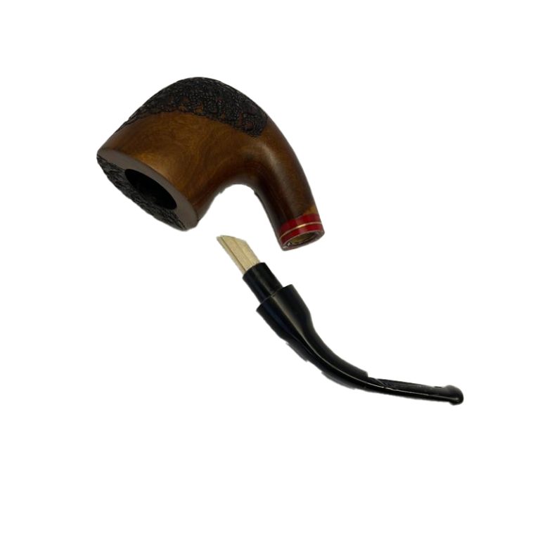 پیپ داپر قهوه ای دسته خم کد 1880 Dapper brown bent handle Pipe
