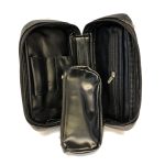 کیف پیپ لاکچری وان چرم مشکی Vauen Pipe Bag