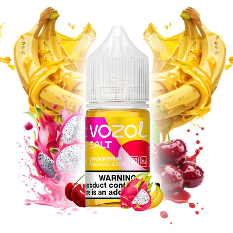 سالت دراگون فروت موز و آلبالو آبی Vozol Dragon Banana Cherry 30ML