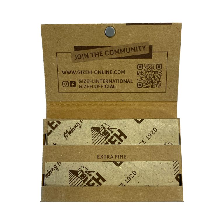 پیپر کوتاه گیزه بدون گوگرد سفید نشده Unbleached Gizeh paper