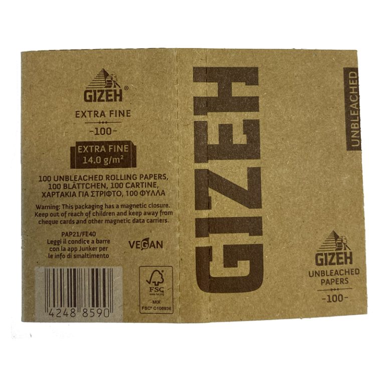 پیپر کوتاه گیزه بدون گوگرد سفید نشده Unbleached Gizeh paper