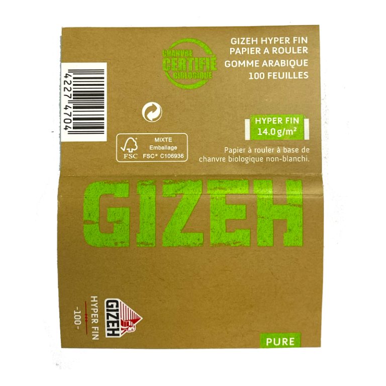 پیپر کوتاه گیزه گیاهی هایپر فاین Superfine cigarette paper
