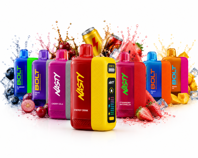 پاد یکبار مصرف نستی بولت 50000 پاف NASTY BOLT 50K DISPOSABLE