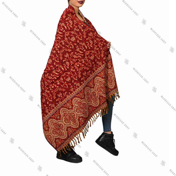 شال رودوشی و رویه لباس کد 7007 شال رودوشی و رویه لباس کد 7007
