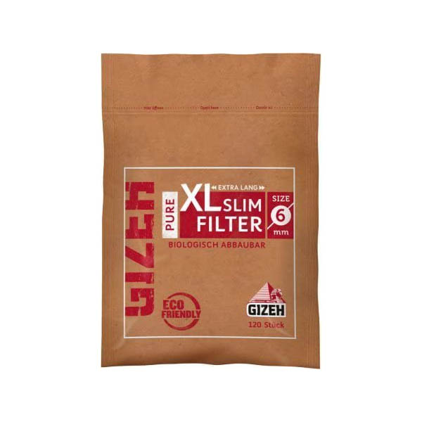فیلتر سیگار ارگانیک اسلیم بلند گیزه Gizeh XL Slim فیلتر سیگار ارگانیک اسلیم بلند گیزه Gizeh XL Slim