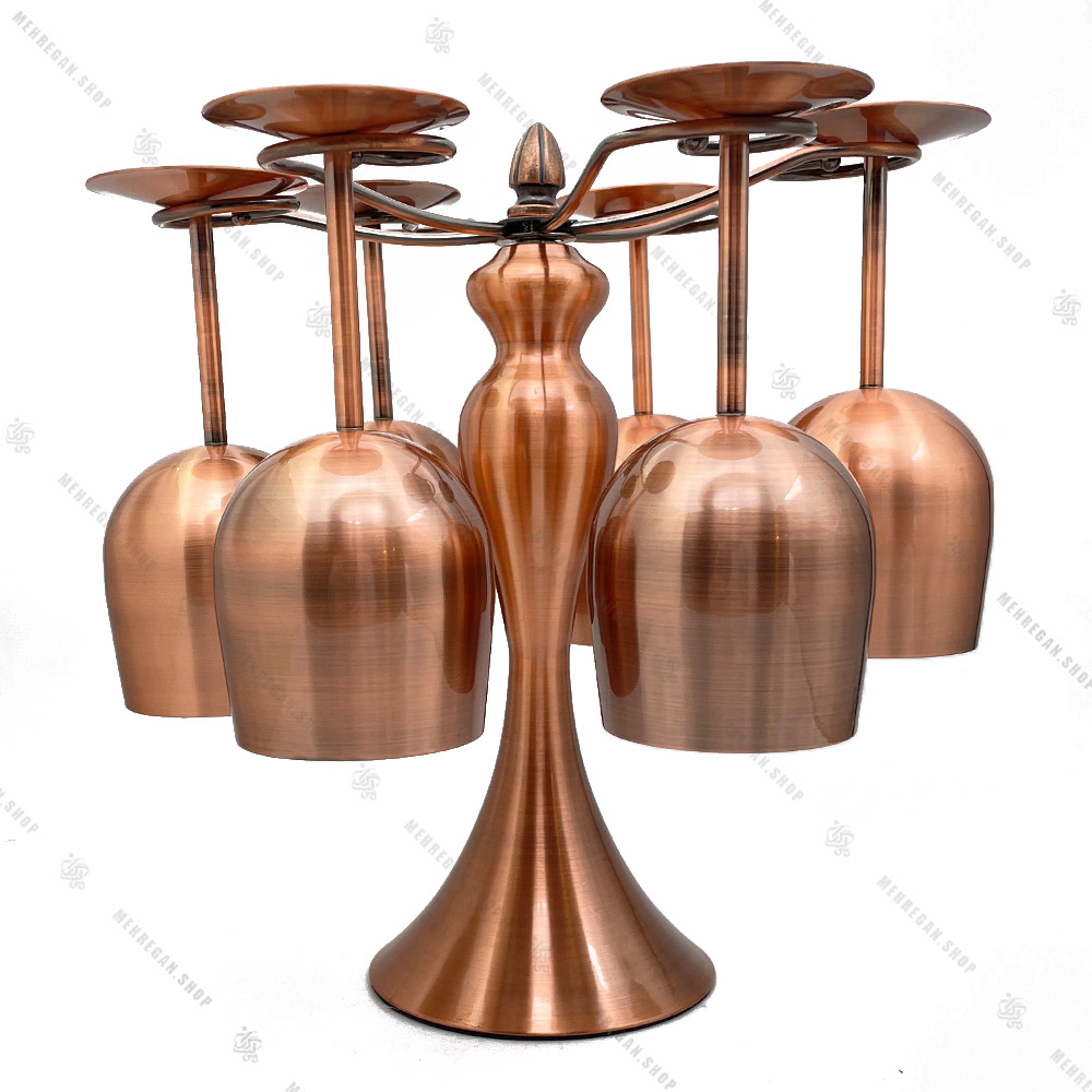 ست گیلاس پایه بلند استیل مسی ست گیلاس پایه بلند استیل مسی