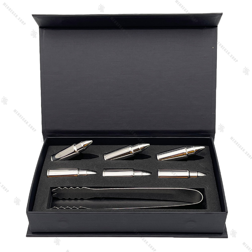 سنگ خنک کننده استیل مدل فشنگ 6 عددی سنگ خنک کننده استیل مدل فشنگ 6 عددی