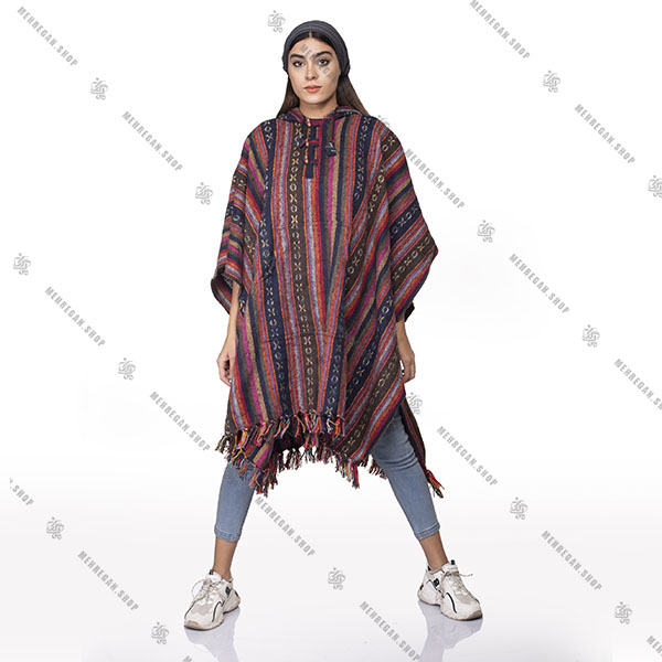 پانچو پشمی فری سایز پانچو پشمی فری سایز