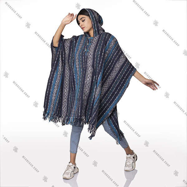 پانچو فری سایز جیب دار جنس پشم یاک پانچو فری سایز جیب دار جنس پشم یاک