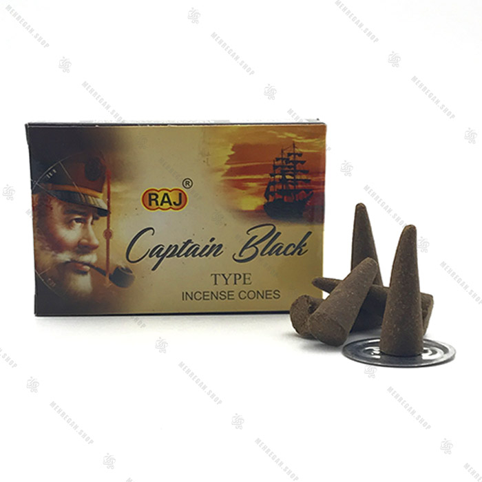 عود مخروطی راج مدل کاپیتان بلک Captain black عود مخروطی راج مدل کاپیتان بلک Captain black