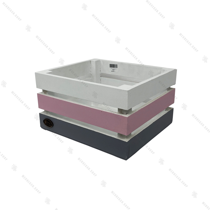 باکس هدیه چوبی سه رنگ سایز متوسط باکس هدیه چوبی سه رنگ سایز متوسط