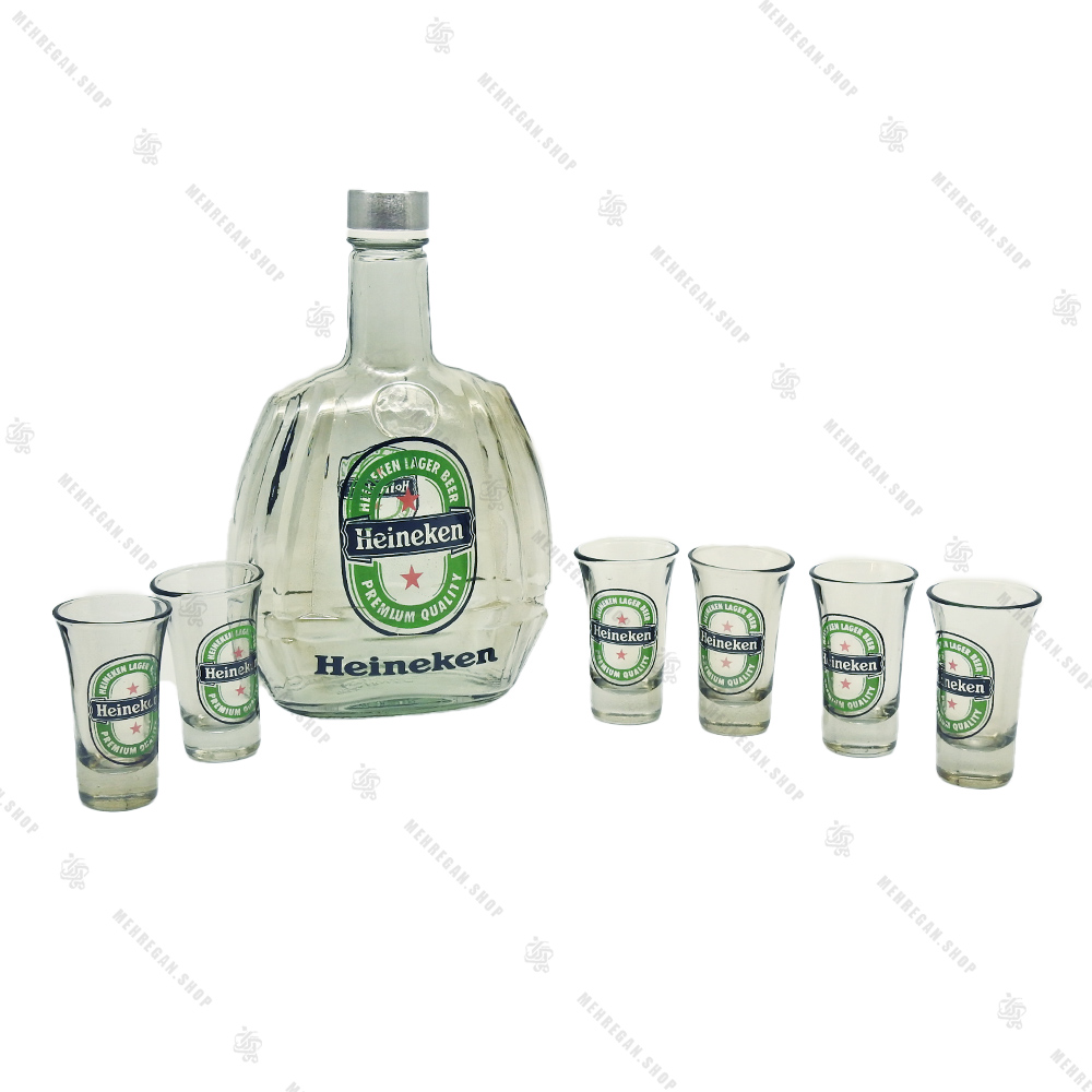 ست نوشیدنی با بطری شفاف مدل گرین اپل-Green Apple ست نوشیدنی با بطری شفاف مدل گرین اپل-Green Apple